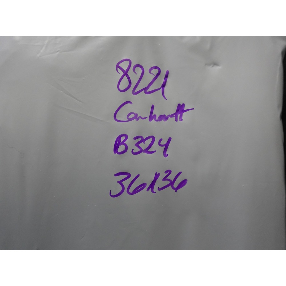 Carhartt Carpenter Pants Mens 36x36 Dark Gray Distressed Workwear Cotton Canvas - Picture 12 of 12